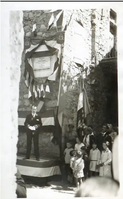 Inauguration par René Lapierre de la rue des frères FABRE le 19 juillet 1931