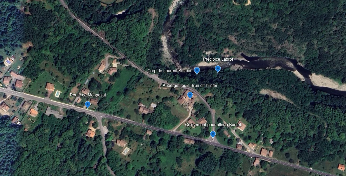 Plan du hameau l'Amarnier